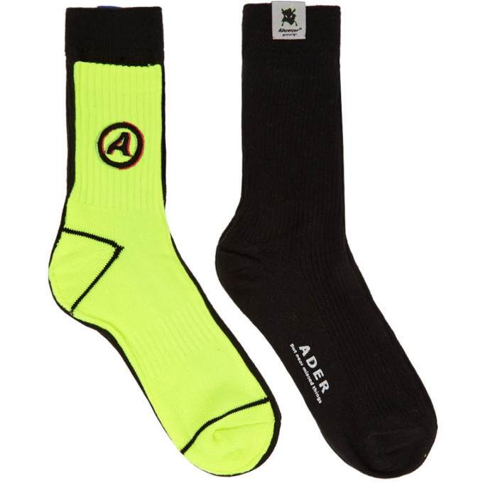 Photo: ADER error Black and Yellow Different Tissue Socks