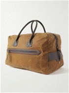 Bleu de Chauffe - Cabine Leather-Trimmed Cotton-Canvas Weekend Bag