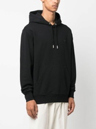 AMI Paris Black Ami De Coeur Organic-Cotton Hoodie