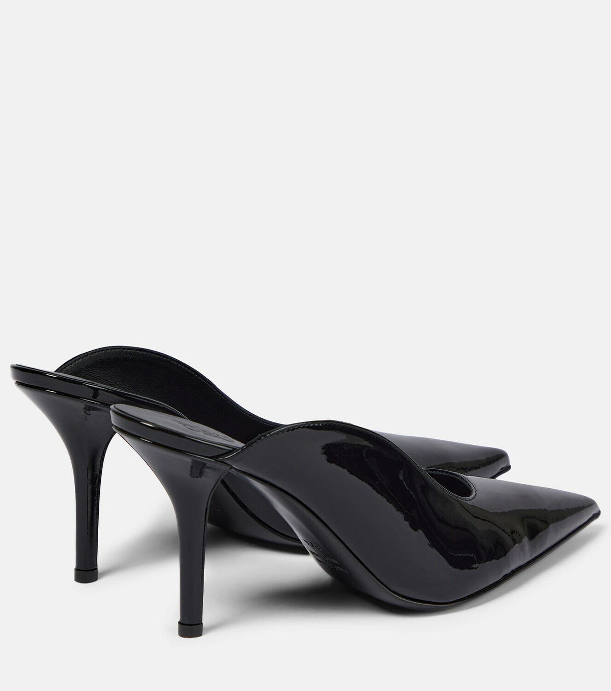 Gia Borghini Abella patent leather mules Gia Borghini