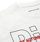 Martine Rose - Logo-Print Cotton-Jersey T-Shirt - White