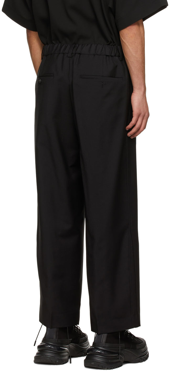 Wooyoungmi Black Wool Trousers Wooyoungmi