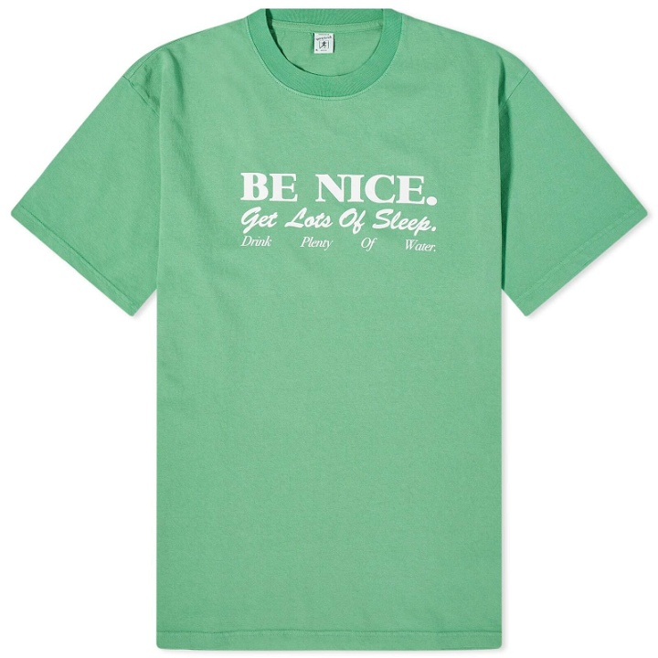 Photo: Sporty & Rich Be Nice T-Shirt in Verde