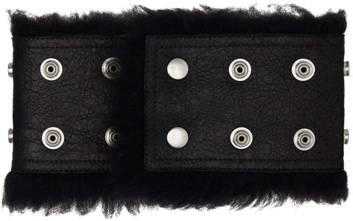 Photo: Rick Owens Black Concordians Shearling Neck Band