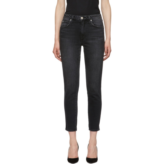 Photo: Amo Black High-Rise Stix Crop Jeans