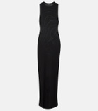 Wardrobe.NYC Racer cotton-blend maxi dress