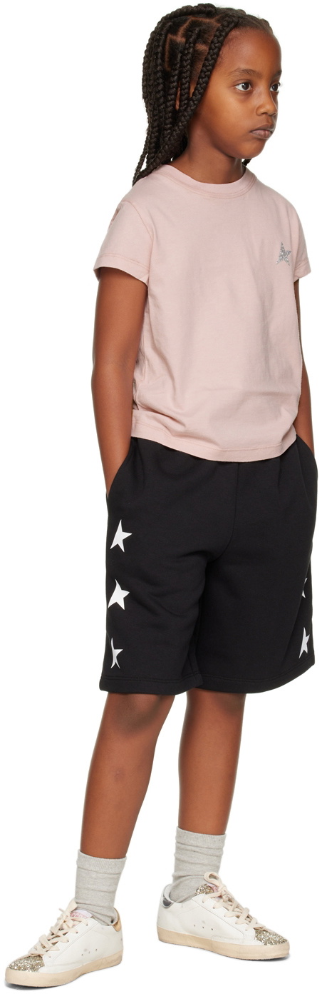 Golden Goose Kids Pink Star T Shirt Golden Goose Deluxe Brand