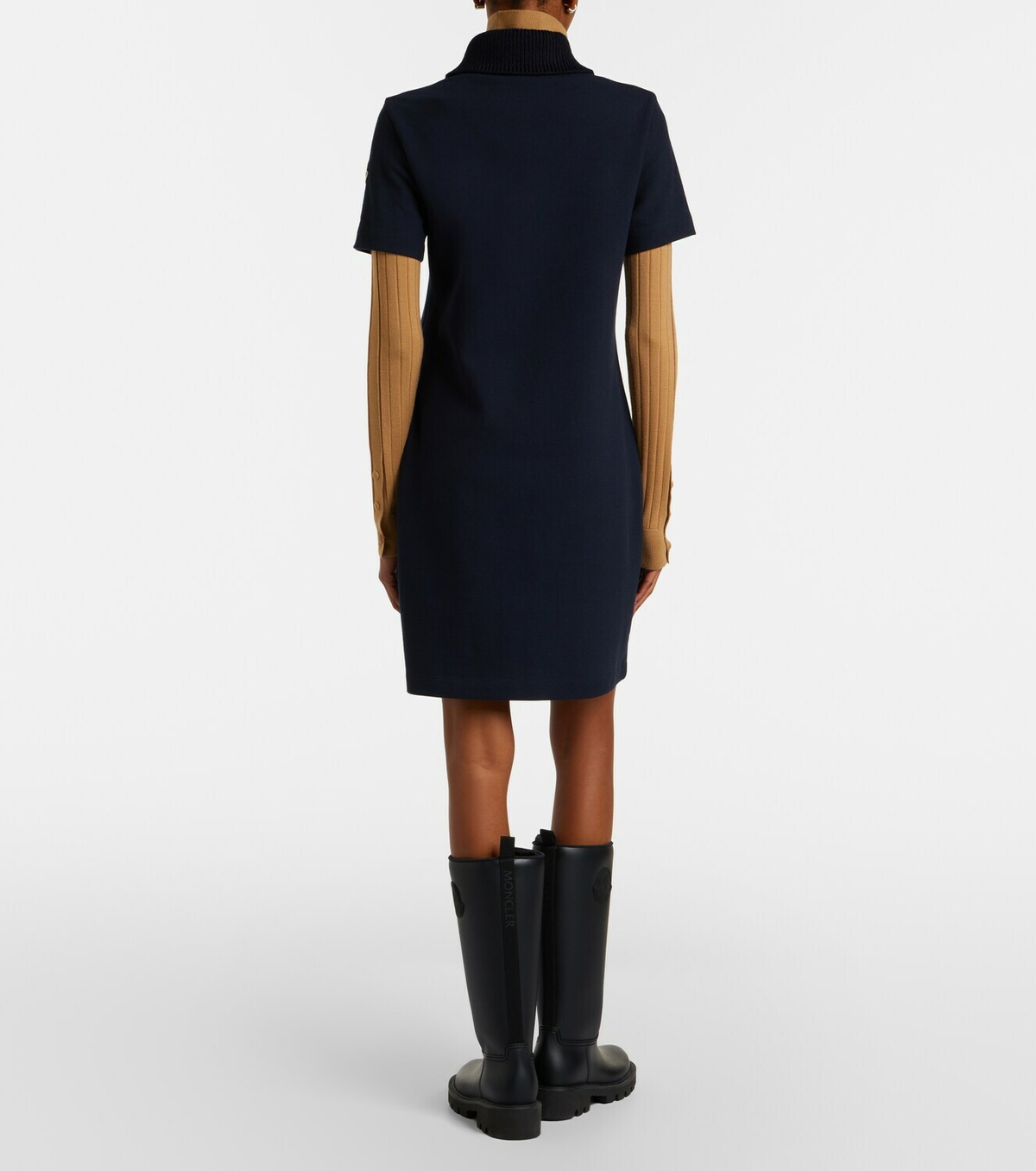 Moncler Cotton piqué polo dress