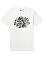 iggy - Biomechanical Printed Cotton-Jersey T-Shirt - White