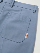 Acne Studios - Ayonne Straight-Leg Cotton-Fleece Trousers - Blue