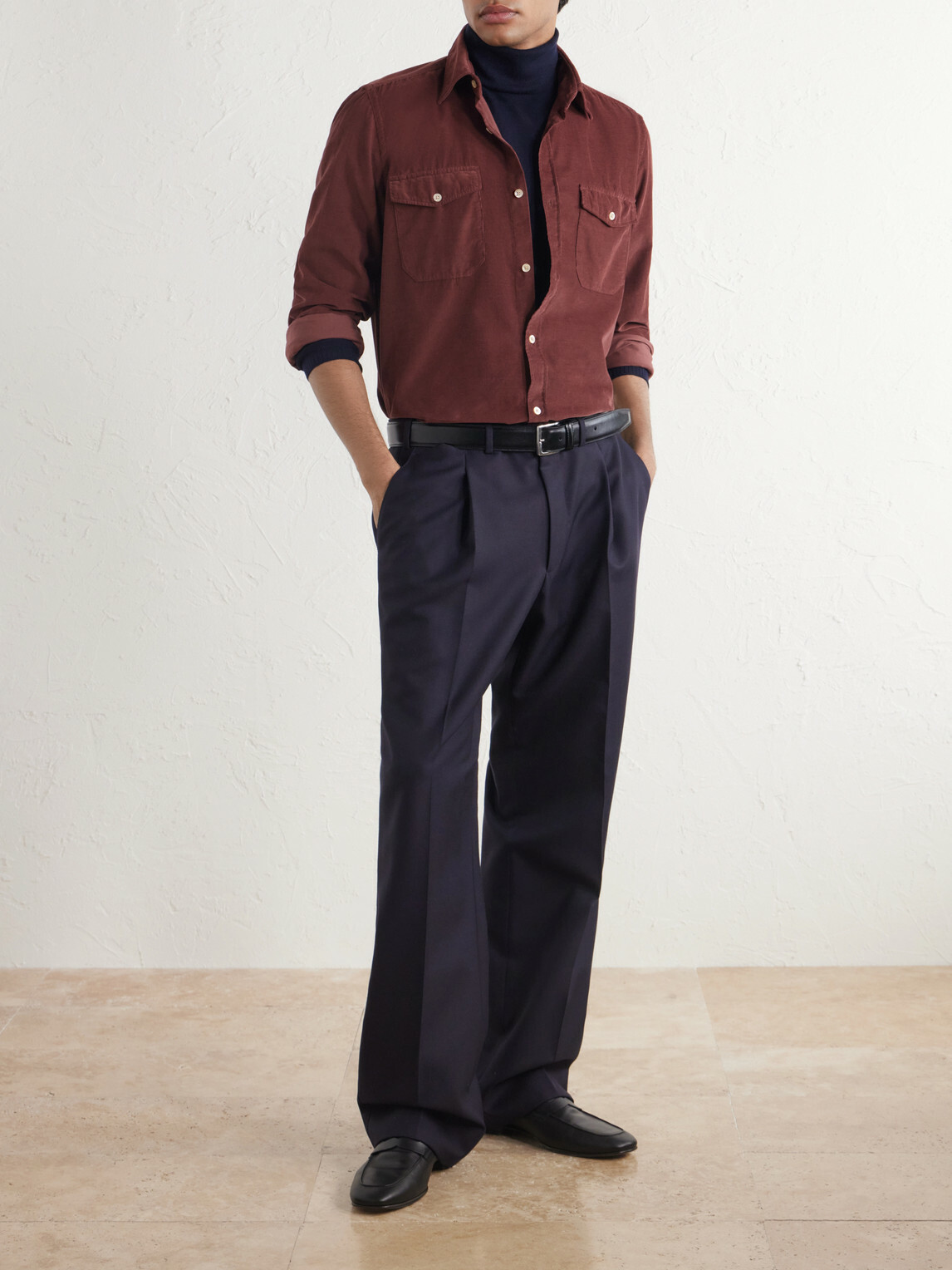 Boglioli - Cotton-Corduroy Shirt - Red
