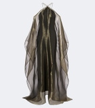 Taller Marmo Sza Sza draped organza kaftan