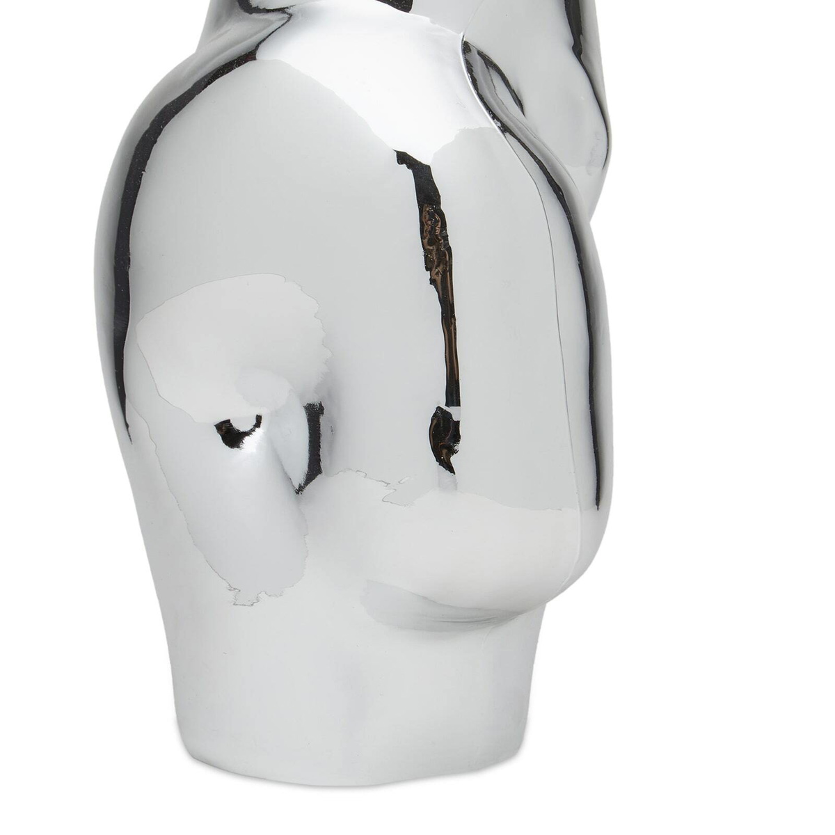 HKliving Gleam Glass Vase - High in Chrome 