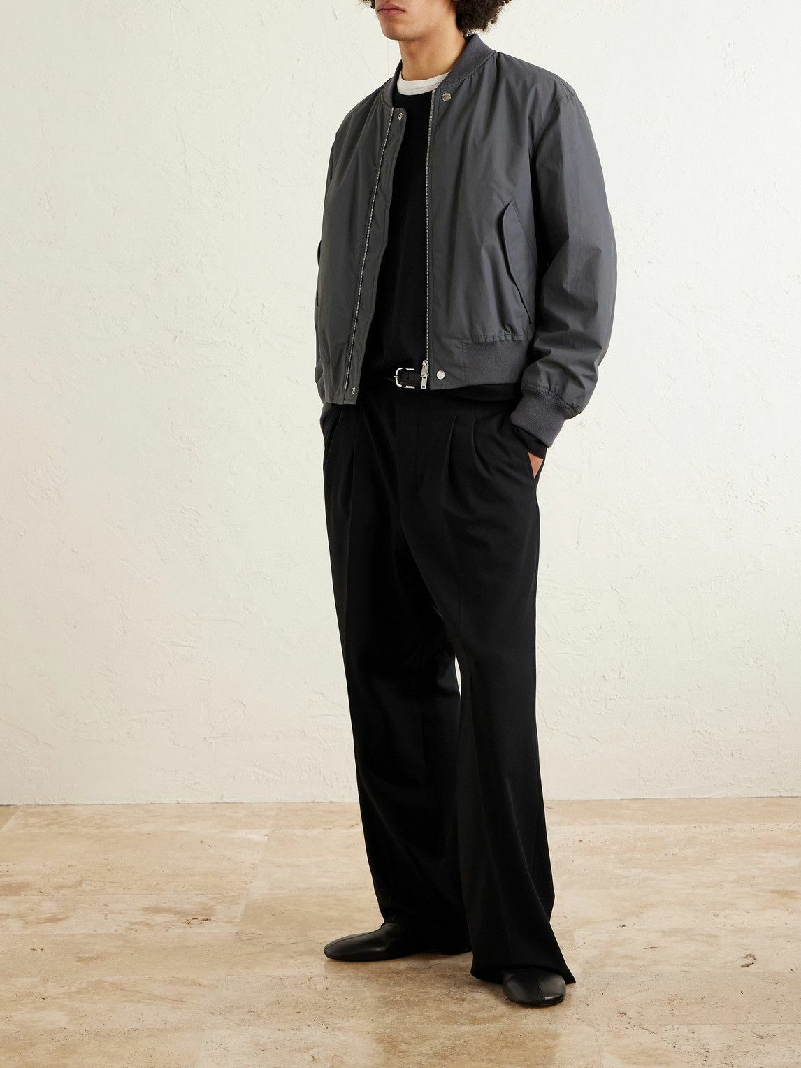 Jil Sander - Cotton Bomber Jacket - Gray Jil Sander Jil Sander - Cotton Bomber Jacket - Gray Jil Sander