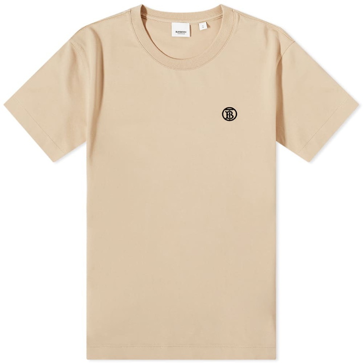 Photo: Burberry Men's Parker TB Circle Logo T-Shirt in Soft Fawn