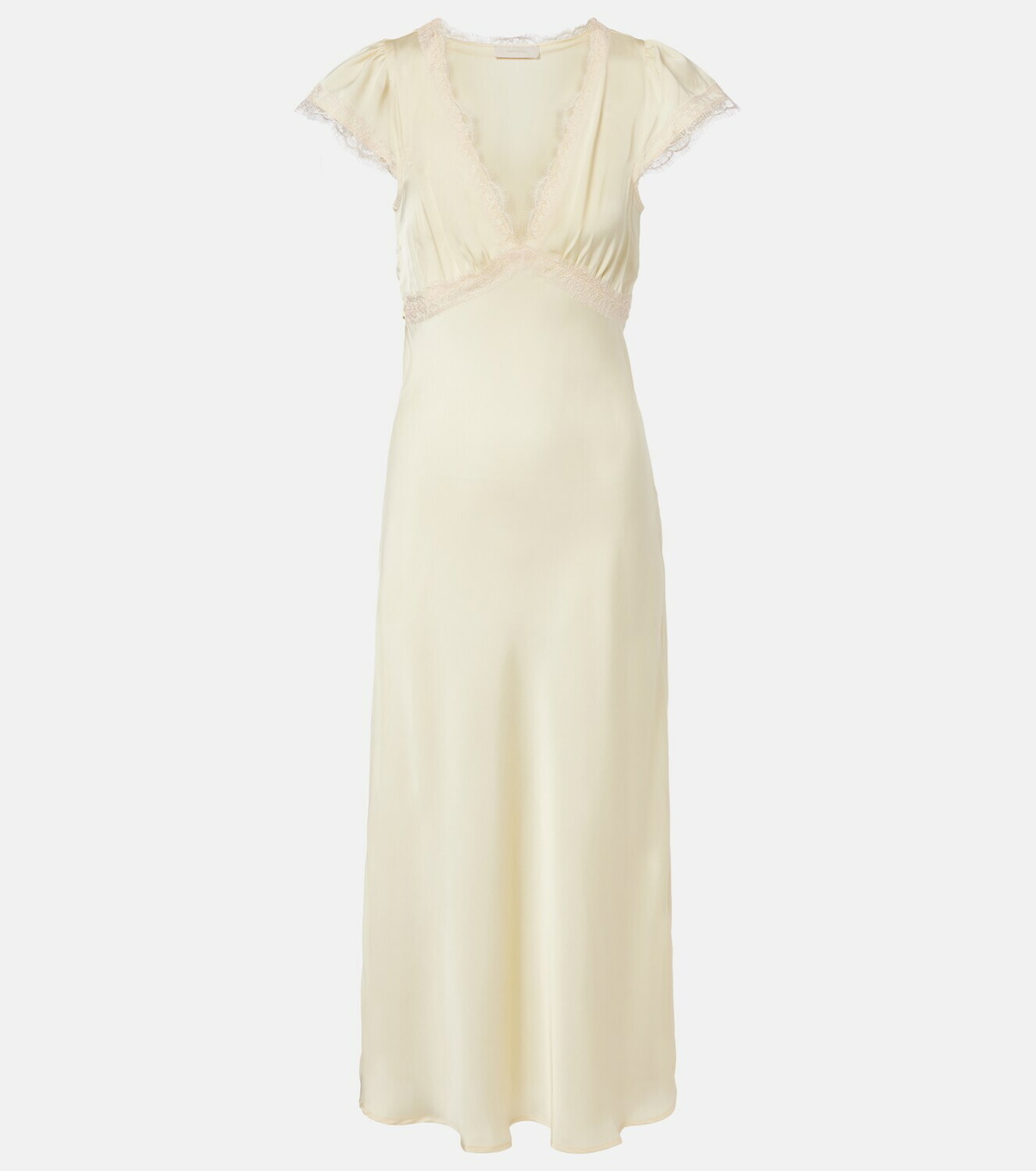 Faithfull Gala shirred midi dress