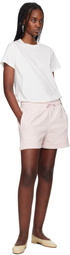 Maison Kitsuné Pink Baby Fox Patch Regular Jog Shorts