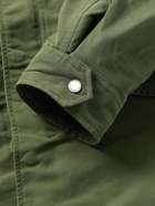 NN07 - Brushed-Jersey Field Jacket - Green