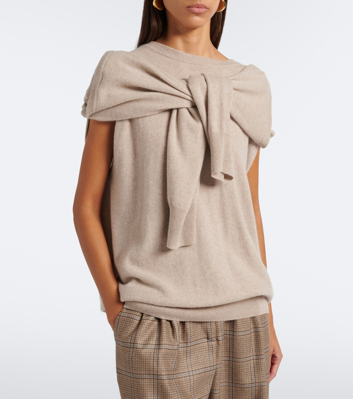 Lisa Yang Othelia caped cashmere sweater