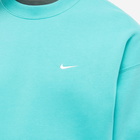 Nike Men's NRG Crew Sweat in Washed Teal/White