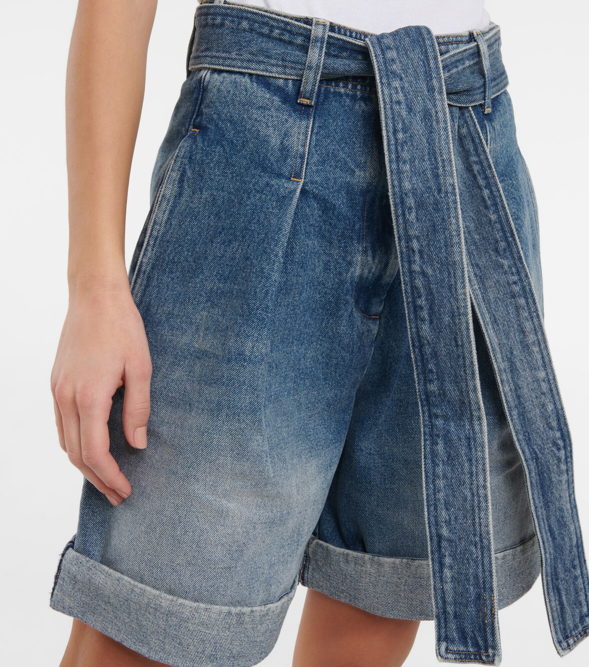 Golden Goose - High-rise denim shorts
