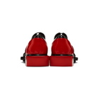 Alexander McQueen Black and Red Leather Derbys