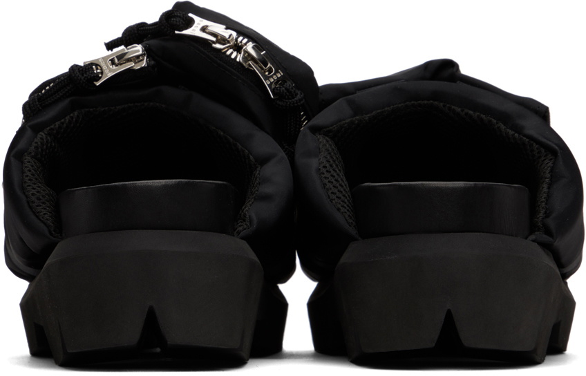 sacai Black Pocket Slides