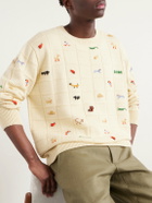 BODE - Zoologist Merino Wool Sweater - Neutrals