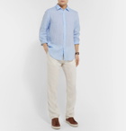 Hugo Boss - Lukas Linen-Chambray Shirt - Light blue