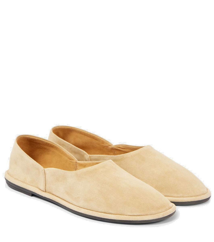 Photo: The Row Canal suede slip-on shoes