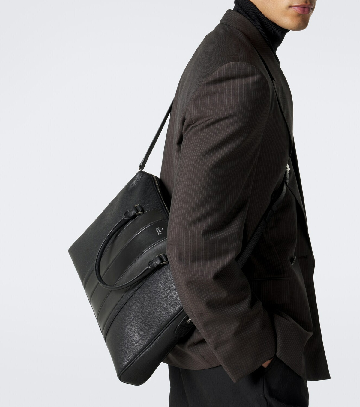 Gucci Web Trademark Medium leather briefcase
