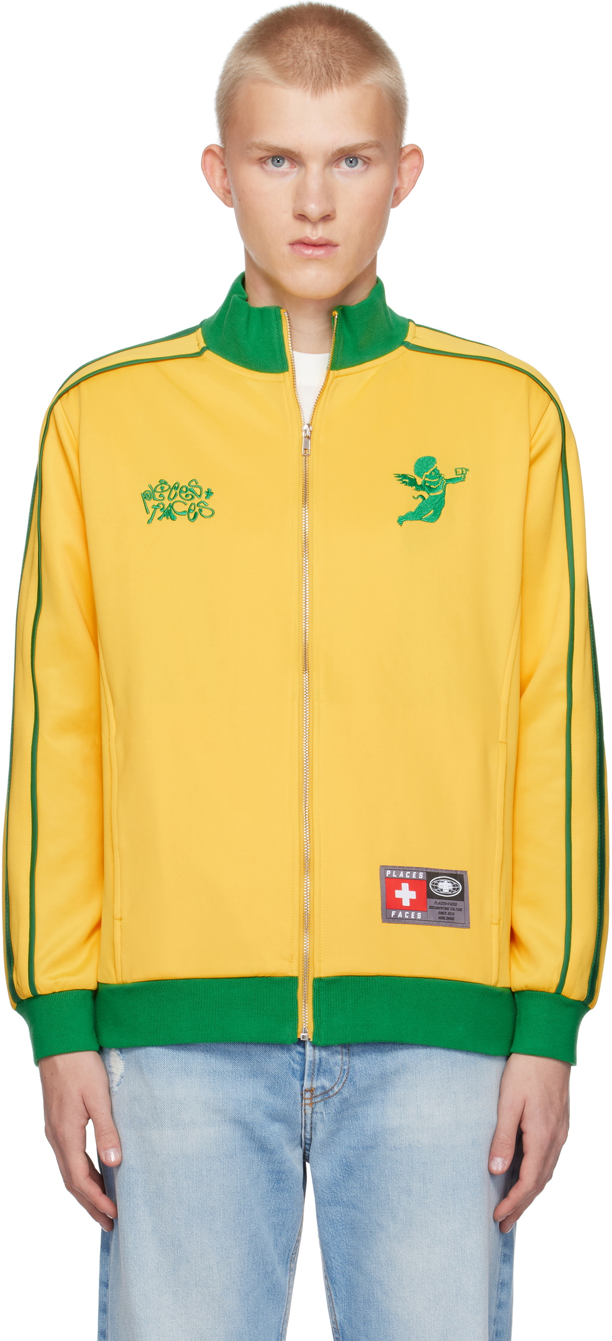 PLACES+FACES Yellow 'P+F' FC Track Jacket