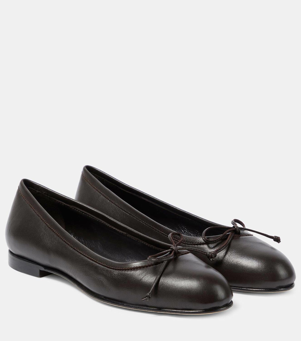 Manolo Blahnik Veralli leather ballet flats