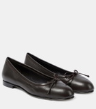 Manolo Blahnik Veralli leather ballet flats