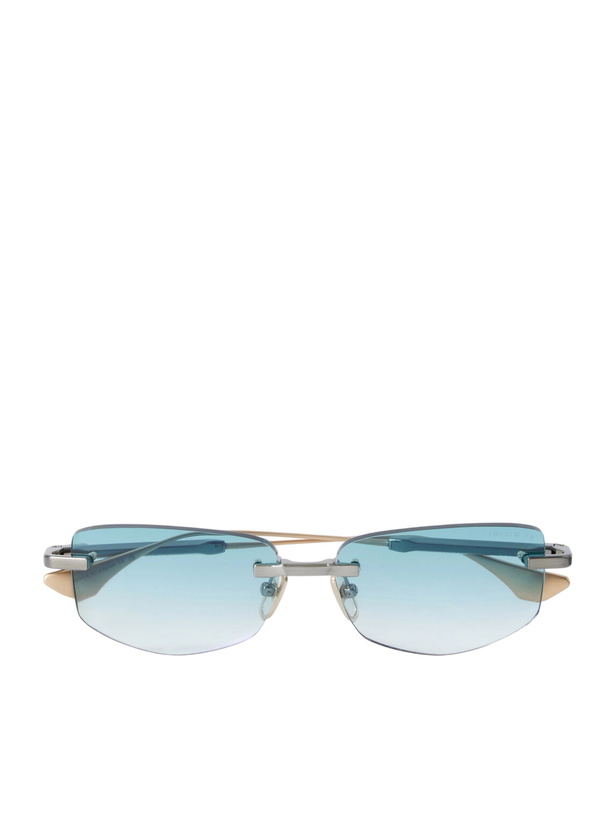 Photo: DITA - Trysim.75 Square-Frame Gold and Silver-Tone Titanium Sunglasses