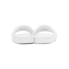 Baja East White Fila Edition Shearling Drifter Slides
