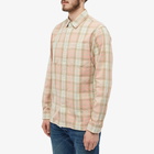 RRL Men's Farrell Check Shirt in Pink Multi