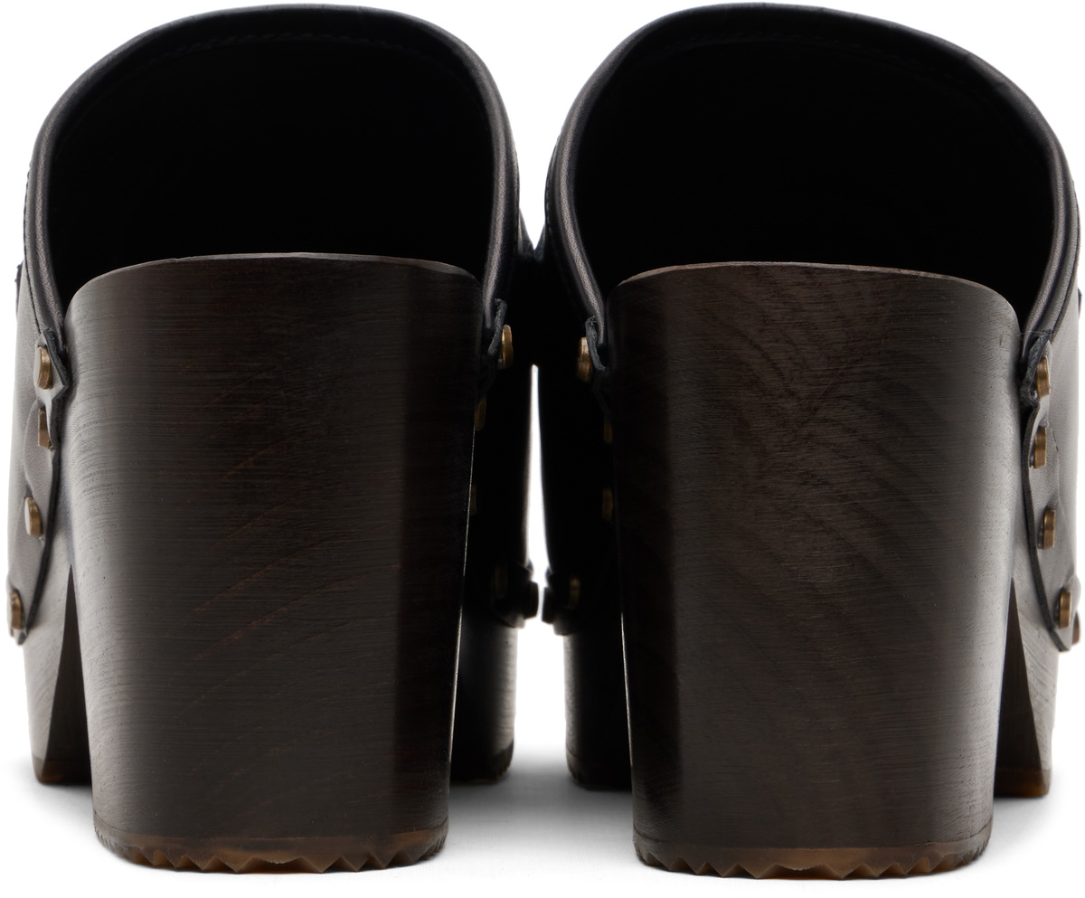 A.P.C. Black 'Les Sabots' Heels