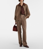 Loro Piana Kiefer cashmere and silk bomber jacket