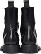 Officine Creative Black Issey 4 Zip-Up Boots