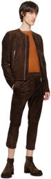 SAPIO Brown Nº 7 Leather Pants