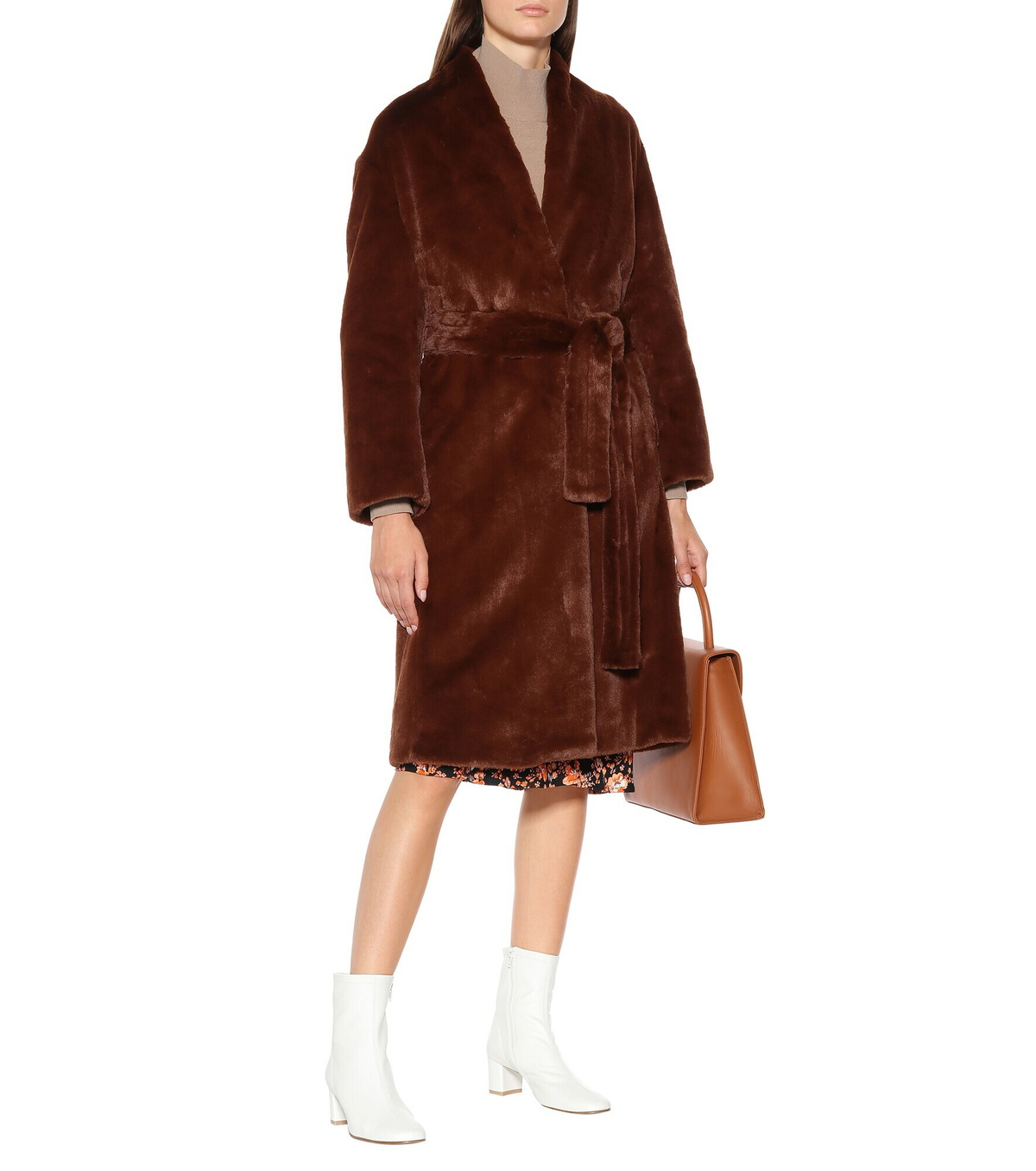 Vince long 2024 faux fur coat