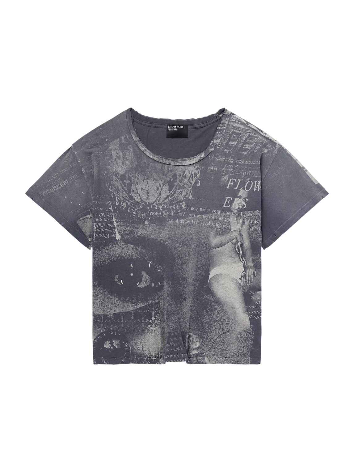 ENFANTS RICHES DEPRIMES ダメージ加工Tシャツ Enfants Riches