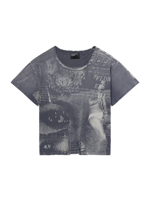 Photo: Enfants Riches Déprimés - Film On Paper Printed Cotton-Jersey T-Shirt - Black