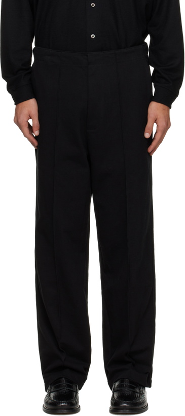 Photo: Lady White Co. Black Jersey Band Trousers