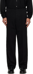 Lady White Co. Black Jersey Band Trousers