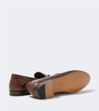 The Row Caden leather loafers
