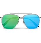 Acne Studios - Anteom Aviator-Style Silver-Tone Mirrored Sunglasses - Silver