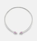 Yeprem Reign Supreme 18kt white gold choker with sapphire and diamonds