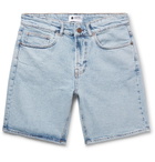 NN07 - Slim-Fit Washed Stretch-Denim Shorts - Men - Light denim